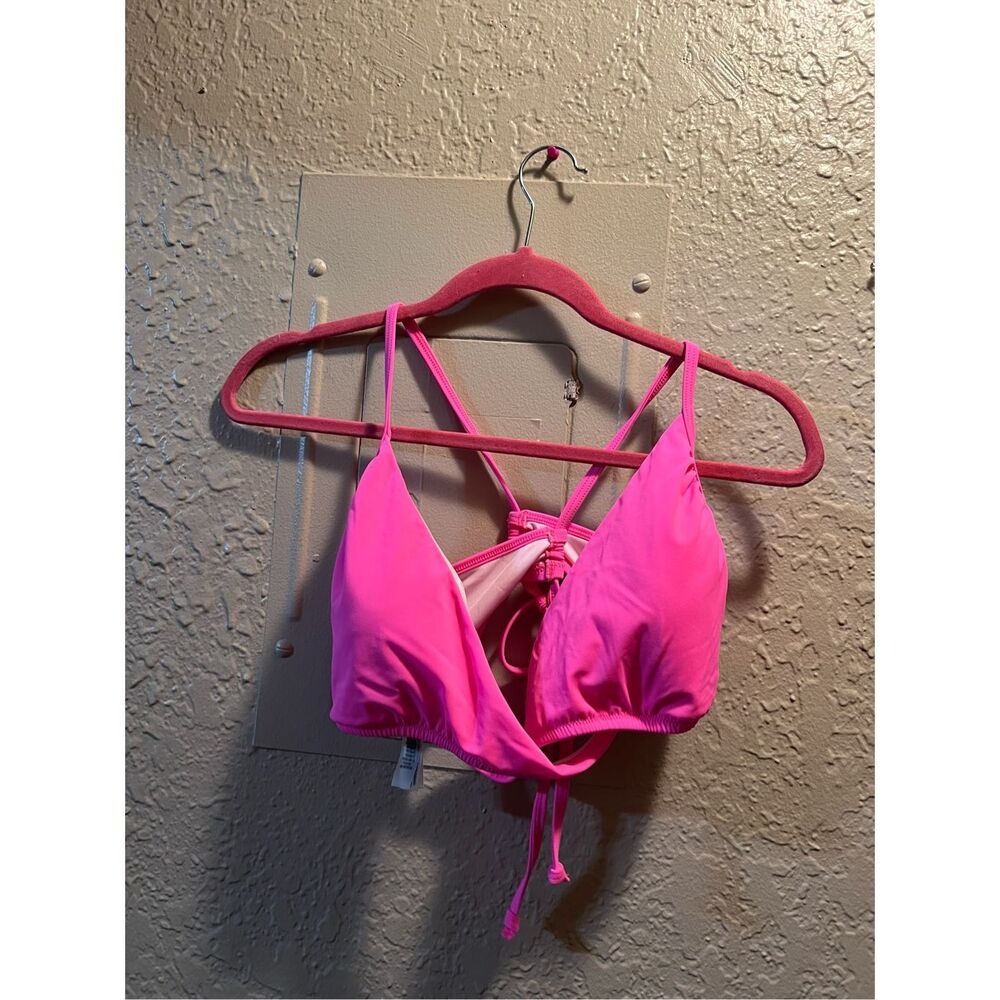 PINK Victorias Secret Bikini Top Pink Woman’s Size XXL NEW